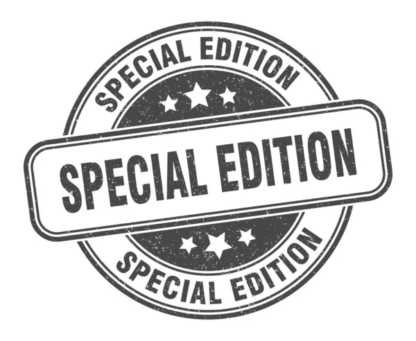 Sello Edición Especial Edición Especial Signo Grunge Redondo Etiqueta — Archivo Imágenes Vectoriales