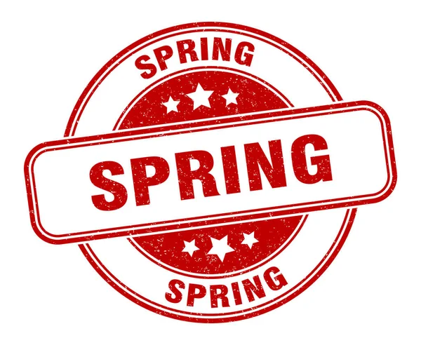 Spring Stamp Spring Grunge Sign Label — Stock Vector