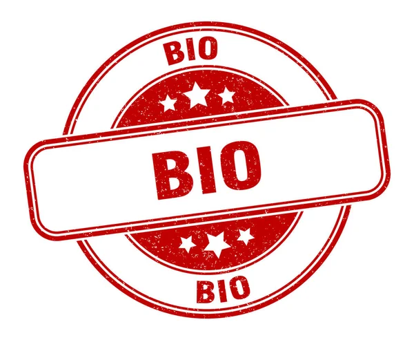 Znaczek Biologiczny Bio Okrągły Znak Grunge Etykieta — Wektor stockowy