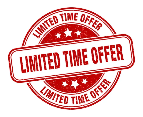 Limited time offer stamp Royalty Free Vector Image