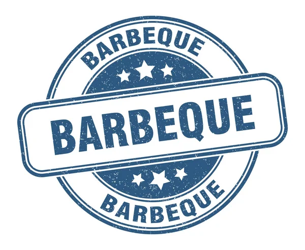 Barbeque Stamp Barbeque Grunge Sign Label — Stock Vector