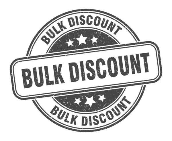 Bulk Discount Stamp Bulk Discount Grunge Sign Label — Stock Vector