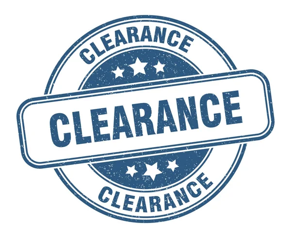 Clearance Stamp Clearance Grunge Sign Label — Stock Vector