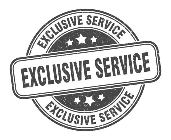 Exclusive Service Stamp Exclusive Service Grunge Sign Label — Stock Vector