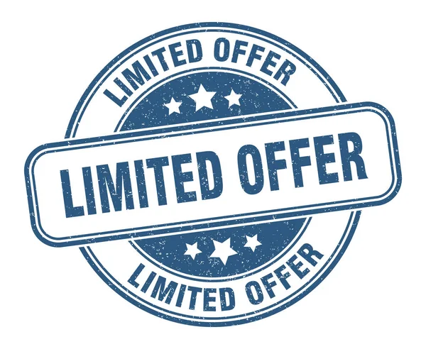 Limited Offer Stamp Limited Offer Grunge Sign Label — Stock Vector