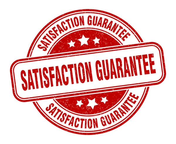 Satisfaction Guarantee Stamp Satisfaction Guarantee Grunge Sign Label — Stock Vector