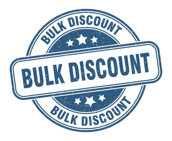 Bulk Discount Stempel Bulk Discount Grunge Zeichen Etikett — Stockvektor