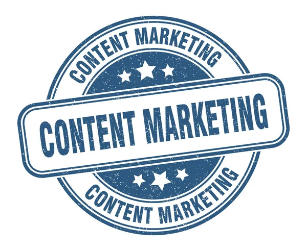 Content Marketing Stempel Content Marketing Grunge Zeichen Etikett — Stockvektor