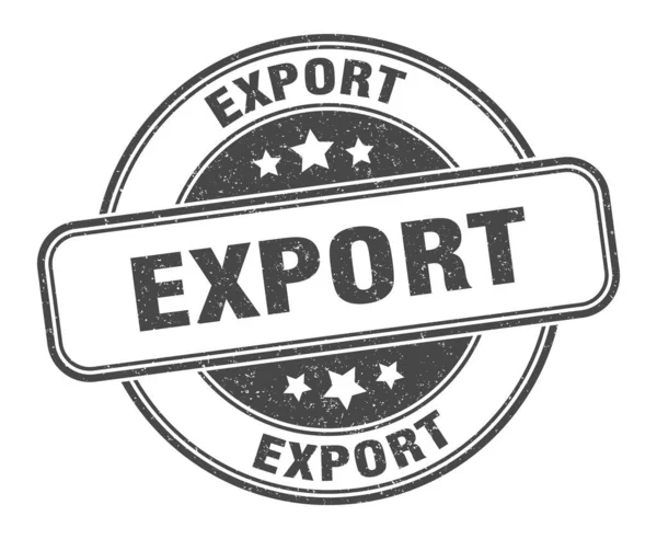 Stempel Eksportowy Eksport Okrągły Znak Grunge Etykieta — Wektor stockowy