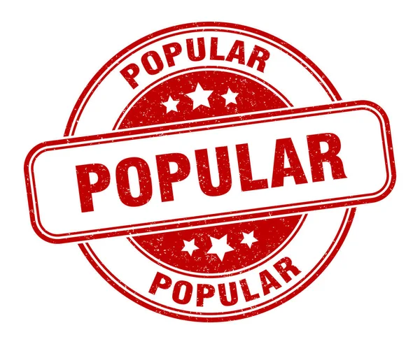 Popular Stamp Popular Grunge Sign Label — Stock Vector