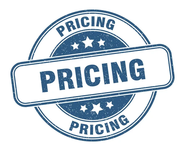 Pricing Stamp Pricing Grunge Sign Label — Stock Vector