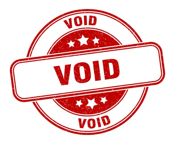 Void Stamp Void Grunge Sign Label — Stock Vector