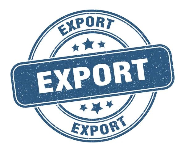 Экспортная Марка Export Label Круглый Гранж Знак — стоковый вектор