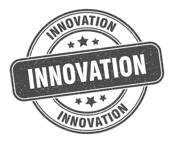 Innovationsstämpel Innovationsmärkning Rund Grunge Tecken — Stock vektor