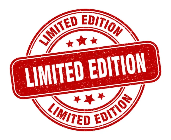 Pieczątka Limitowanej Edycji Etykieta Limitowanej Edycji Okrągły Znak Grunge — Wektor stockowy