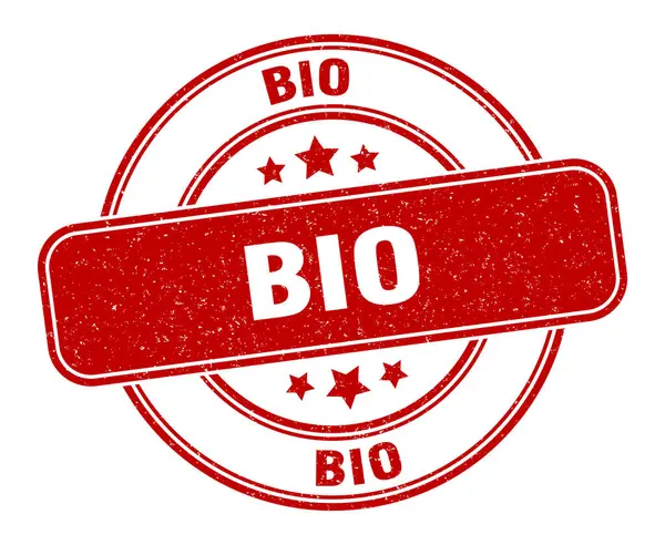 Biologische Stempel Bio Label Ronde Grunge Teken — Stockvector