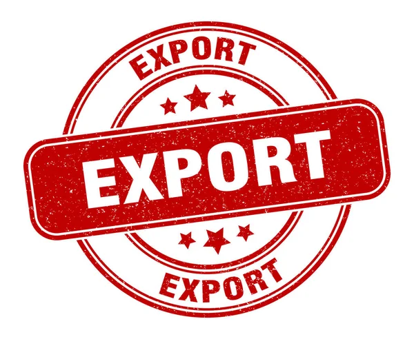 Экспортная Марка Export Label Круглый Гранж Знак — стоковый вектор