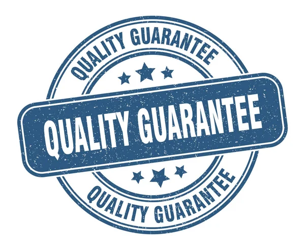 Qualitätsgarantie Siegel Qualitätsgarantie Label Rundes Grunge Zeichen — Stockvektor