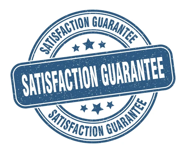 Satisfaction Guarantee Stamp Satisfaction Guarantee Label Grunge Sign — Stock Vector