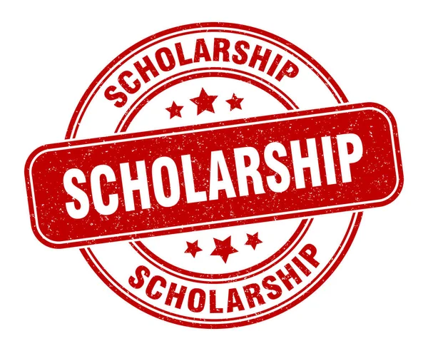 Scholarship Stamp Scholarship Label Grunge Sign — Stock Vector