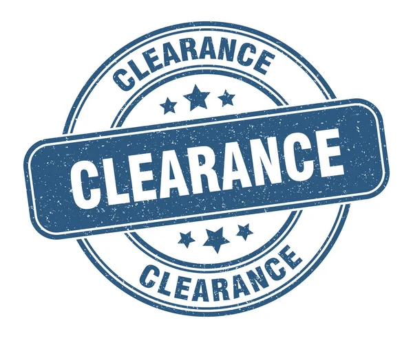 Clearance Stamp Clearance Label Grunge Sign — Stock Vector