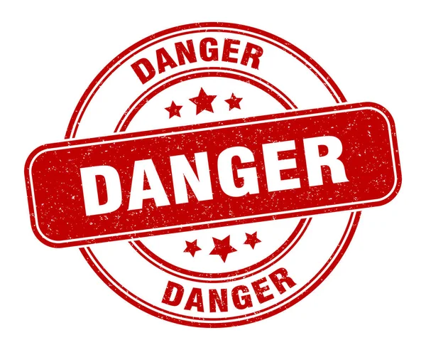 Danger Stamp Danger Label Grunge Sign — Stock Vector