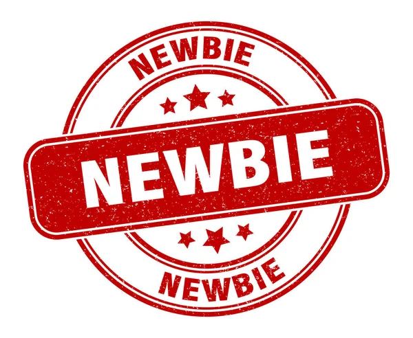 Newbie Stamp Newbie Label Grunge Sign — Stock Vector
