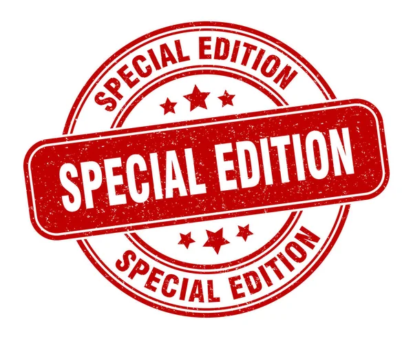 Selo Edição Especial Etiqueta Edição Especial Sinal Grunge Redondo — Vetor de Stock