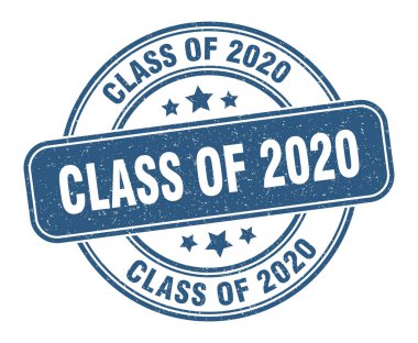 2020 sınıfı pul. 2020 sınıfı etiket. yuvarlak grunge işareti