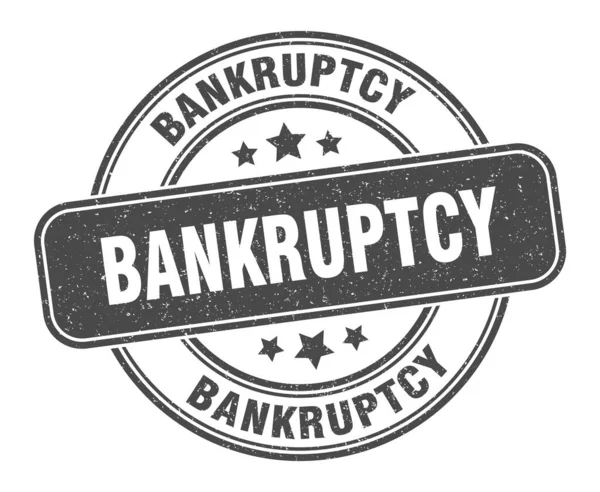 Bankruptcy Stamp Bankruptcy Label Grunge Sign — Stock Vector