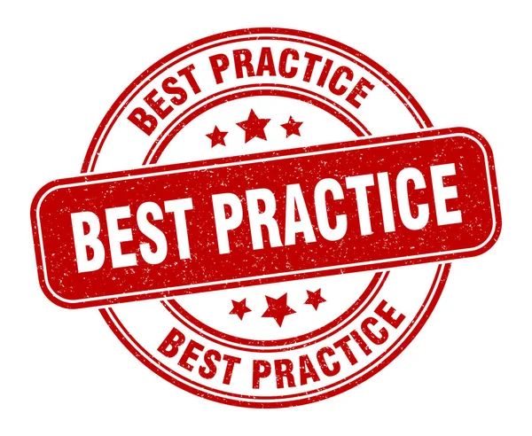 Best Practice Stamp Best Practice Label Grunge Sign — Stock Vector
