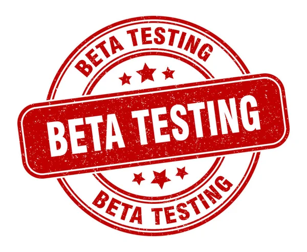 Beta Testing Stamp Beta Testing Label Grunge Sign — Stock Vector