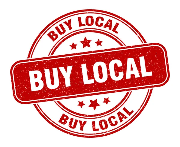 Comprar Sello Local Comprar Etiqueta Local Signo Grunge Redondo — Vector de stock