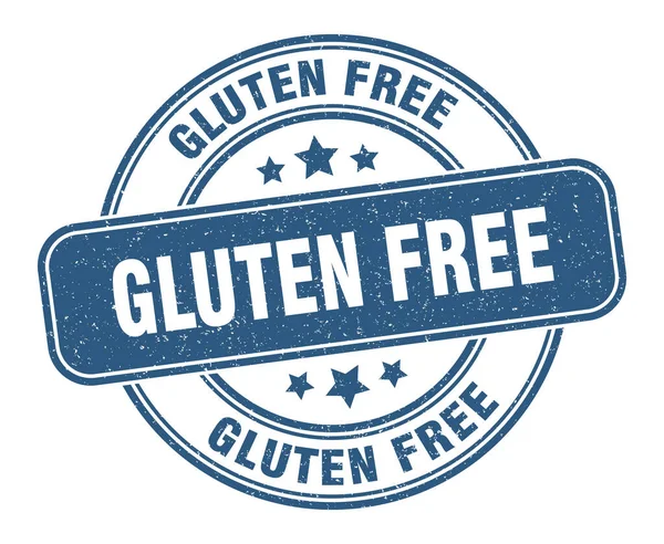 Gluten Free Stamp Gluten Free Label Grunge Sign — Stock Vector
