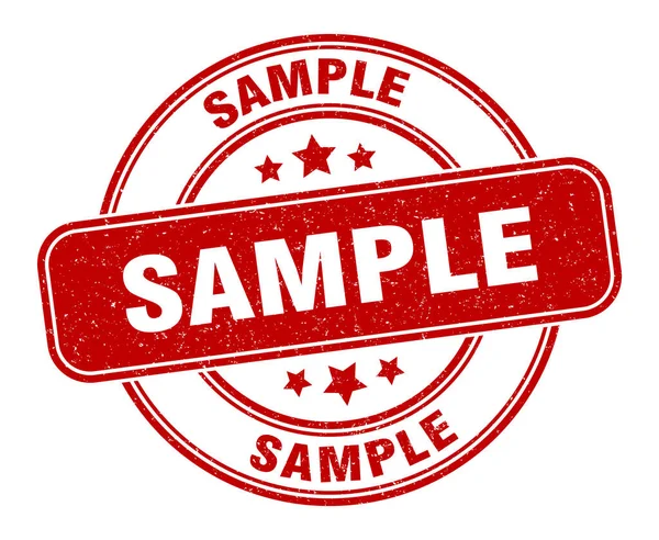 Sample Stamp Sample Label Grunge Sign — Stock Vector