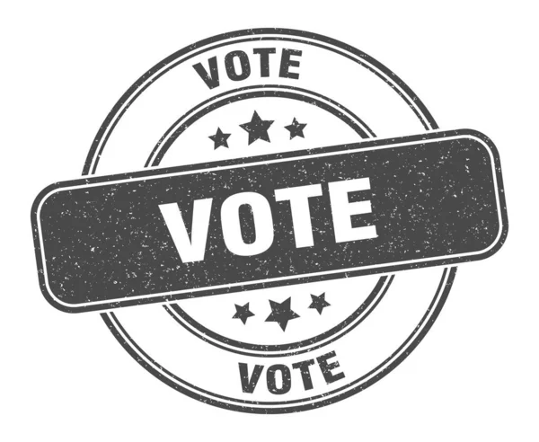 Vote Stamp Vote Label Grunge Sign — Stock Vector