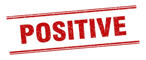 Pieczęć Pozytywna Pozytywna Etykieta Kwadratowy Znak Grunge — Wektor stockowy