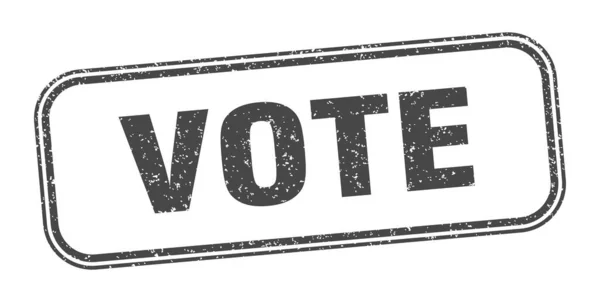 Vote Stamp Vote Square Grunge Sign Label — Stock Vector