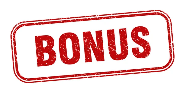 Bonusové Razítko Symbol Bonusové Čtvercové Grunge Popisek — Stockový vektor