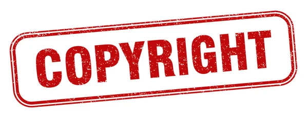 Telif Hakkı Damgası Telif Hakkı Grunge Işareti Etiket — Stok Vektör