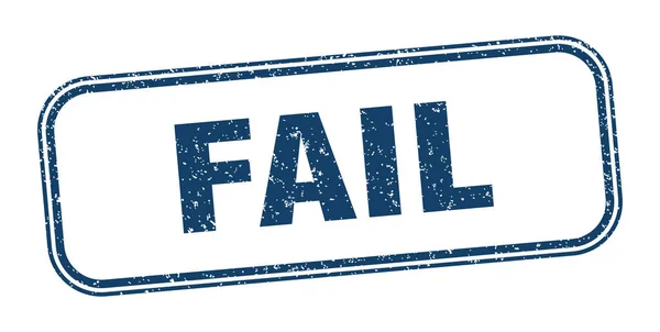 Αποτυχία Σφραγίδας Σήμα Fail Τετράγωνο Grunge Ετικέτα — Διανυσματικό Αρχείο