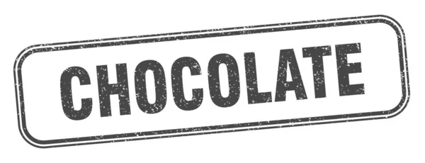 Sello Chocolate Signo Grunge Cuadrado Chocolate Etiqueta — Vector de stock