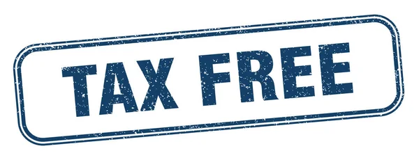 Steuerstempel Tax Free Square Grunge Zeichen Etikett — Stockvektor