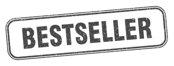 Timbro Del Bestseller Bestseller Segno Grunge Quadrato Etichetta — Vettoriale Stock