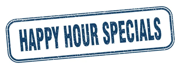 Timbro Speciale Dell Happy Hour Happy Hour Offerte Speciali Segno — Vettoriale Stock