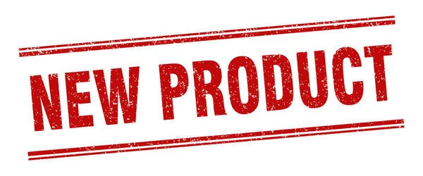 Nieuw Productstempel Nieuw Productetiket Vierkant Grunge Teken — Stockvector