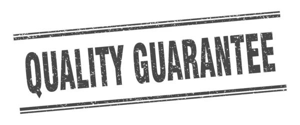 Quality Guarantee Stamp Quality Guarantee Label Square Grunge Sign — Stock Vector