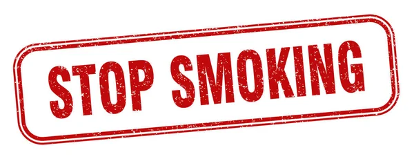 Stop Met Roken Stop Met Het Roken Van Vierkante Grunge — Stockvector