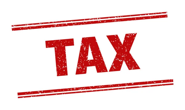 Налоговая Печать Налоговая Метка Квадратный Гранж Знак — стоковый вектор