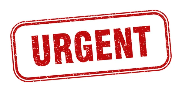 Timbre Urgent Signe Grunge Carré Urgent Étiquette — Image vectorielle